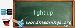 WordMeaning blackboard for light up